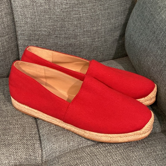 Stuart Weitzman Shoes - Stuart Weitzman Mykonos Twill Espadrilles in Red Size 8